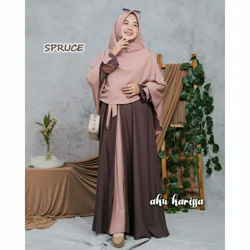 GAMIS SET+KHIMAR ORI aku karissa