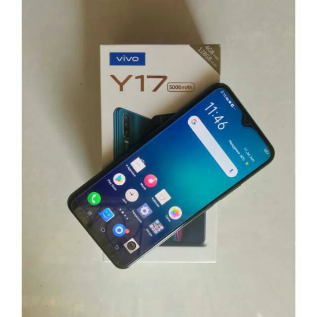 Jual HP Handphone Second Seken Vivo Y17 Ram 4/128gb Fullset Siap Pakai