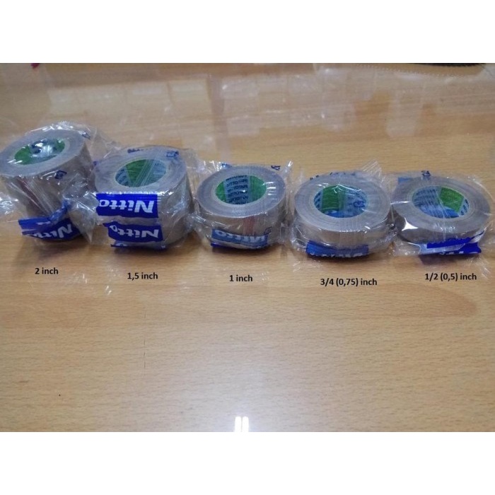 

Teflon Tape Isolasi Tahan Panas Nitto Denko 1/2 Inch