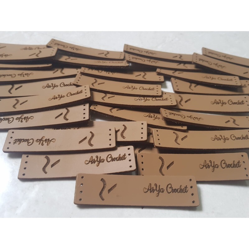 Label Bahan Kulit sintetis