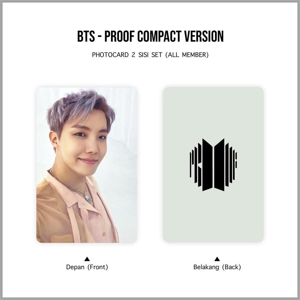 [SET] Photocard BTS Proof Compact Version