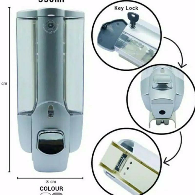 Soap Dispenser Single Tempat Sabun Cair Shampoo