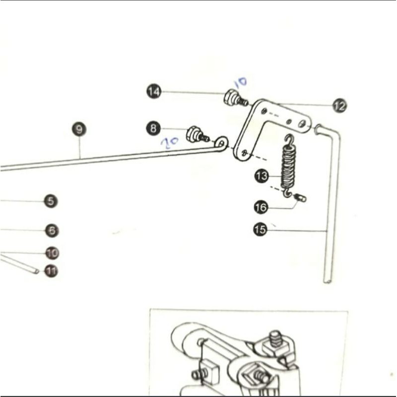 Baut Engsel Ayunan Sepatu Typical GC6 Series -22T7-004B3
