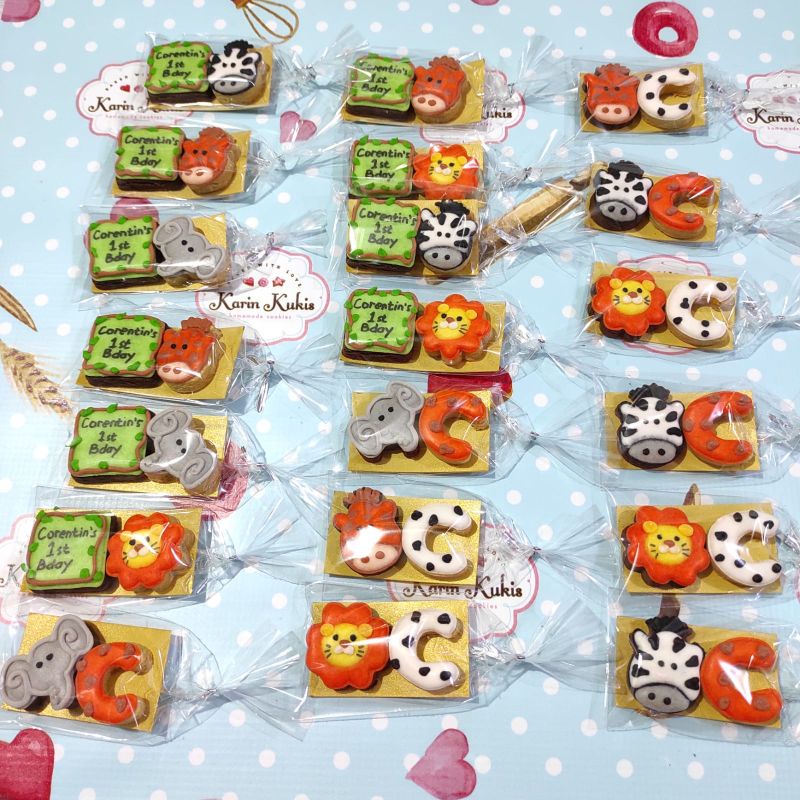 

HAMPERS, SOUVENIR KUKIS ULTAH ISI 2 TEMA ANIMAL (minimal 10 pack)