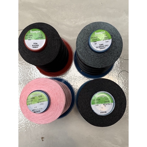 Benang jahit sunjin nylon silsarang coatc nilon bonded 210/3   M40 / M 60/ 210/2
