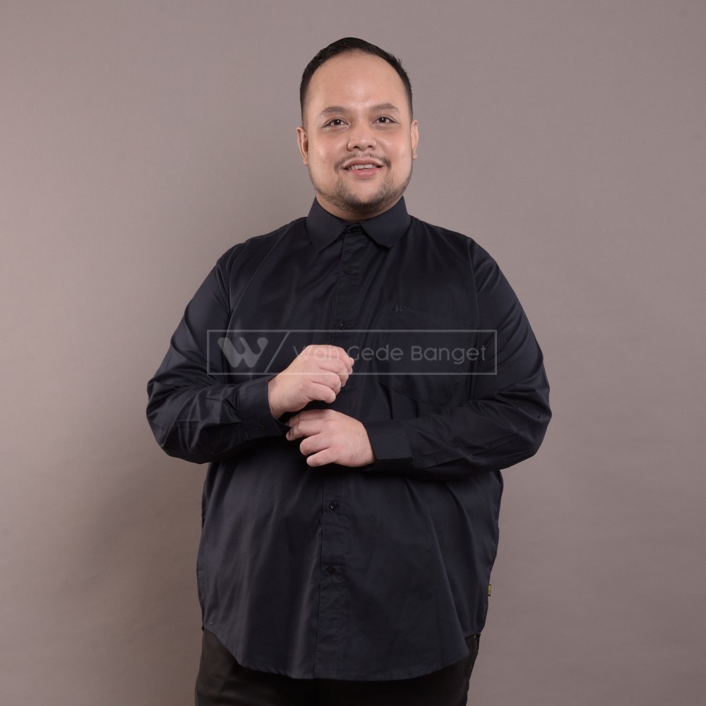 

WGB Kemeja Pria Jumbo Big Size Ukuran Besar XXL XXXL WGB Elegant Black Ox