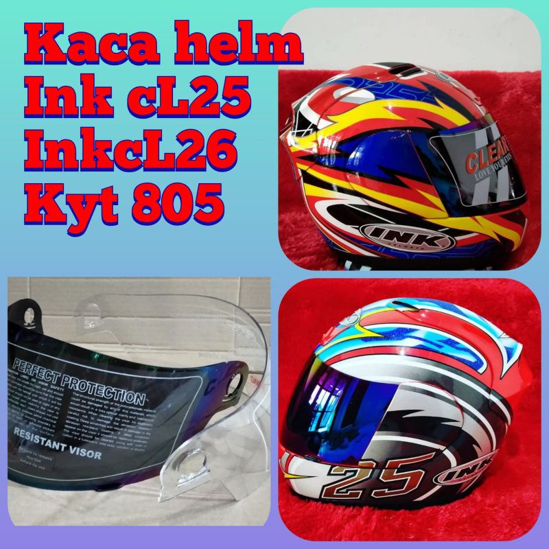 kaca helm ,visor helm full face ink cl25 ,ink cl26, kyt 805