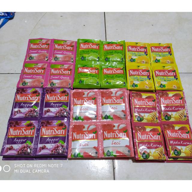 

Nutrisari sachet per renceng