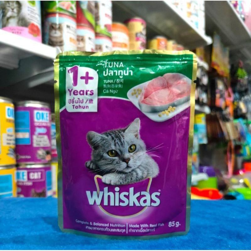 Whiskas Sachet Tuna 85gr Makanan Basah Kucing Whiskas Pouch