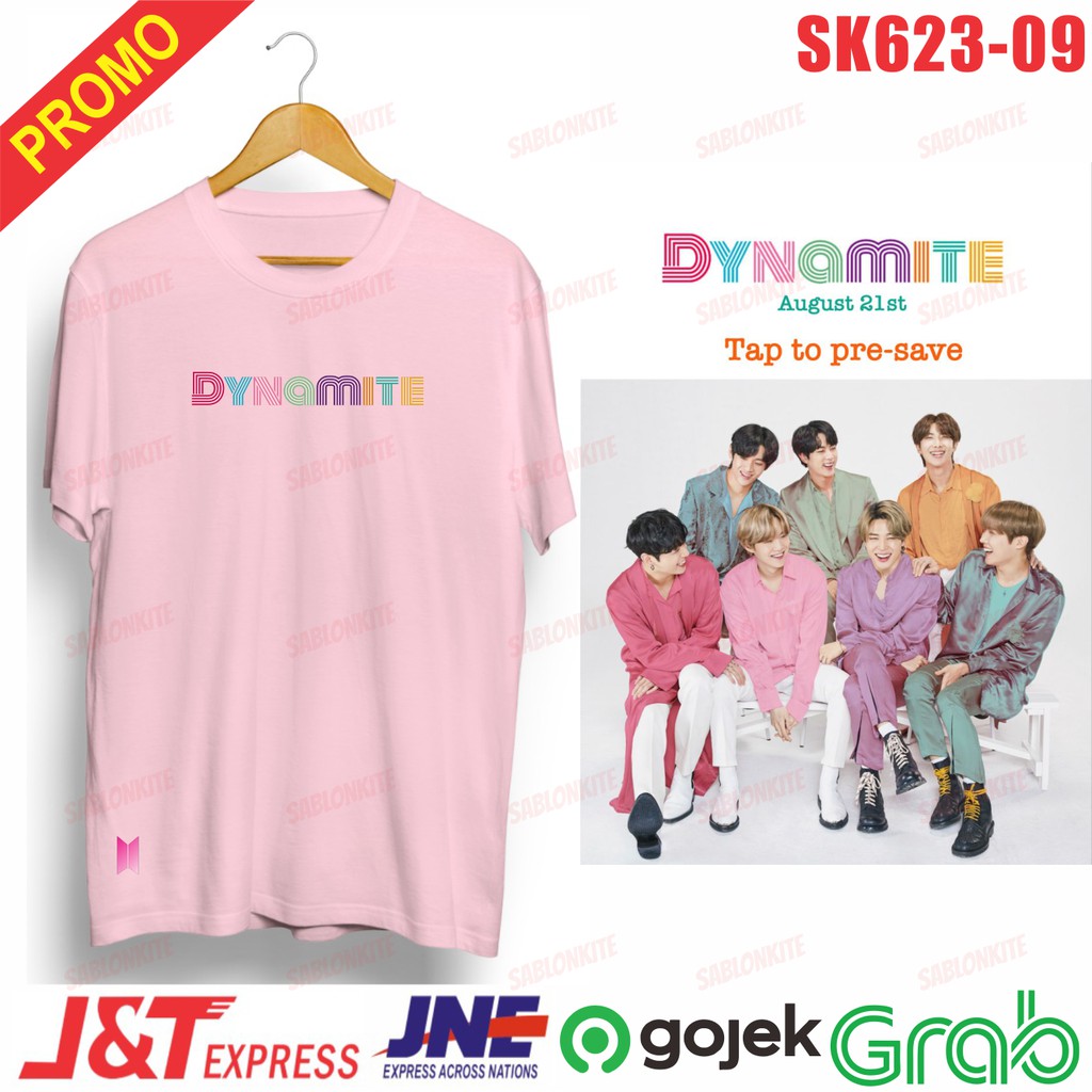 murah!!! KAOS DYNAMITE KPOP SK623 UNISEX COMBED 30S ADA LENGAN PANJANG