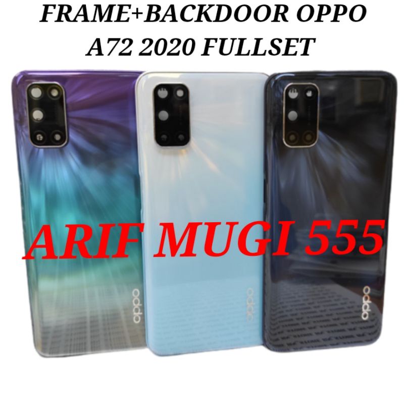 FRAME+BACKDOOR OPPO A72 2020 KESING CASING HOUSING FULLSET ORIGINAL