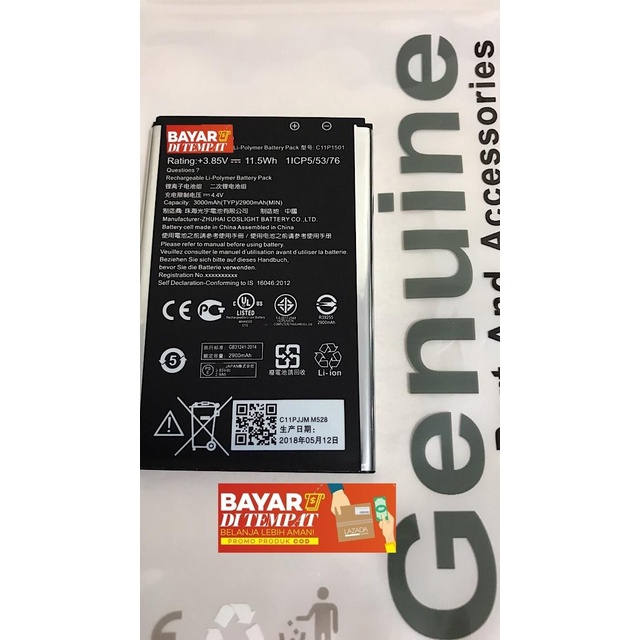 ASUS ZOOWD / ASUS_ZOOWD / Z00WD Original Baterai Batrai Batere Batrei Batery Battery Batre Battre ZD