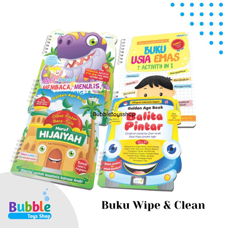 

Buku Edukasi Anak Balita Golden Age Wipe & Clean Bisa Dihapus 3 4 5 6 Tahun