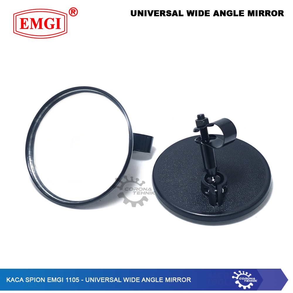 EMGI 1105  - Kaca Spion - Universal Wide Angle Mirror - Cembung - 5 Inch