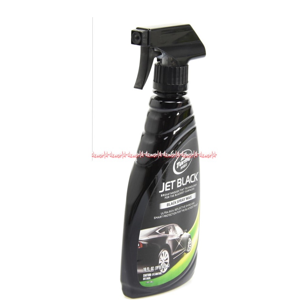 Turtle Wax Jet Black Spray Wax 473ml Cairan Untuk Mengkilapkan Mobil Hitam Turtlewax Spray Protect Blackest Paint Car