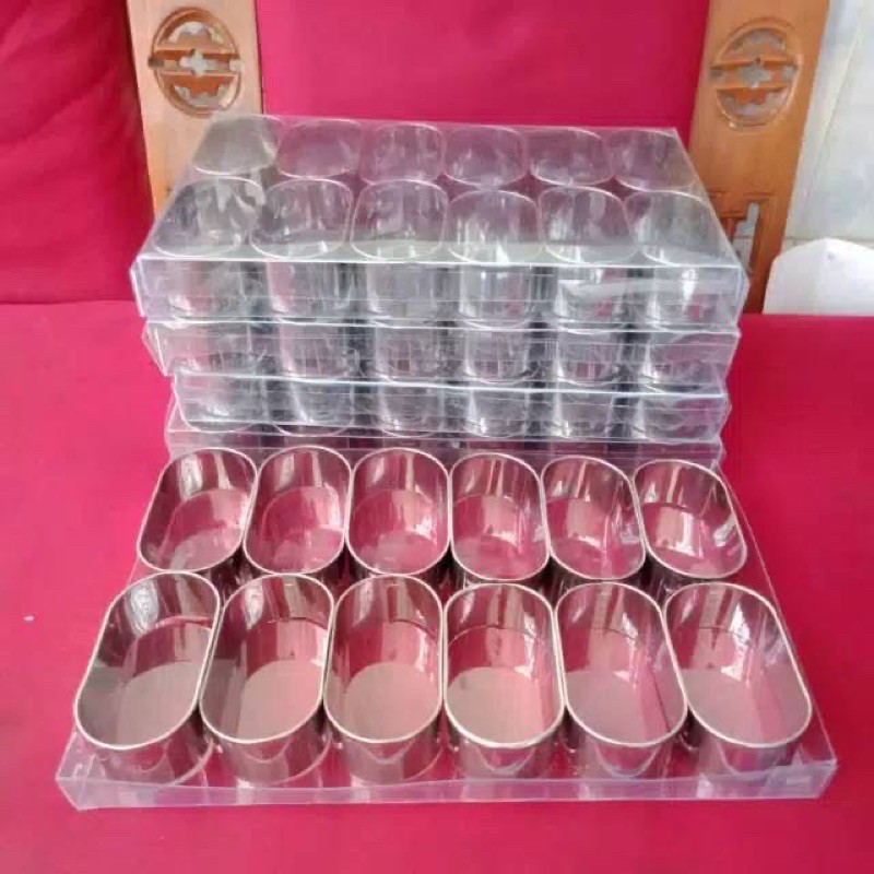Ring Roti Manis  OVAL 1 LUSIN Ukuran 15 x 5 x 3 cm Bahan Stainless