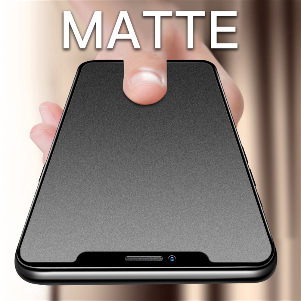 Pelindung Layar Tempered Glass Matte 9h Anti Sidik Jari Untuk Iphone X 7 8 6 6s Plus Se 2020 Xs Max Xr X 11 Pro Max