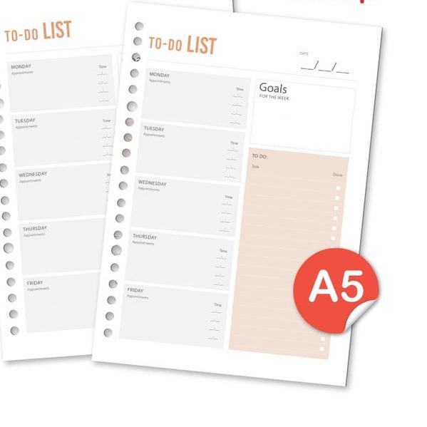 

➮ A5 Loose leaf - To Do List by Bukuqu ✽