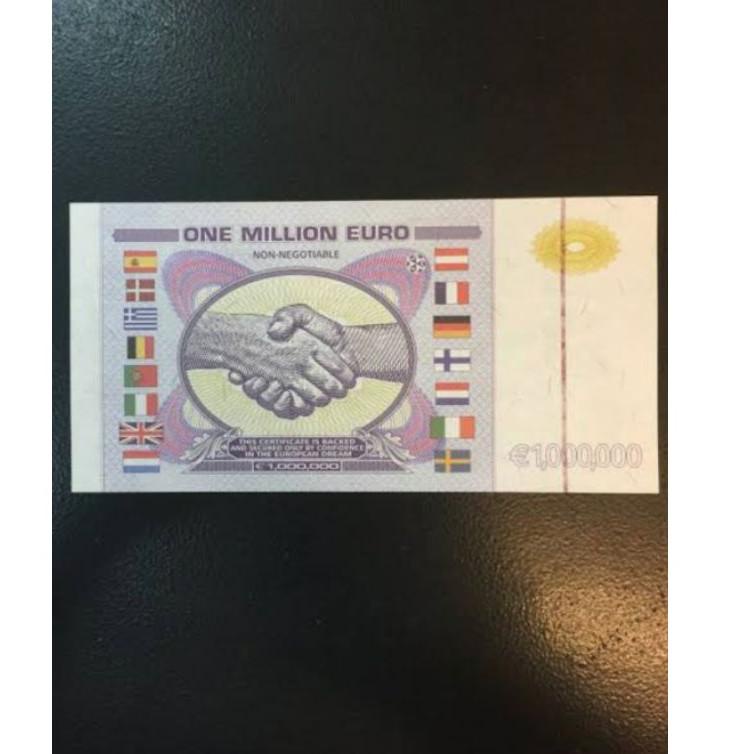 Yang dinanti Uang Fantasy Note Euro Salaman 1 Juta Euro Mulus ,GRESSS