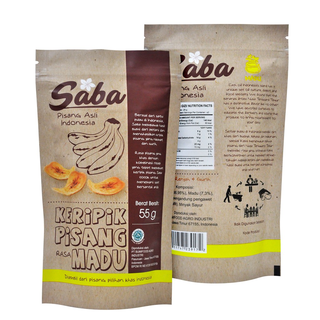 

SABA Keripik Pisang Manis 55 Gr