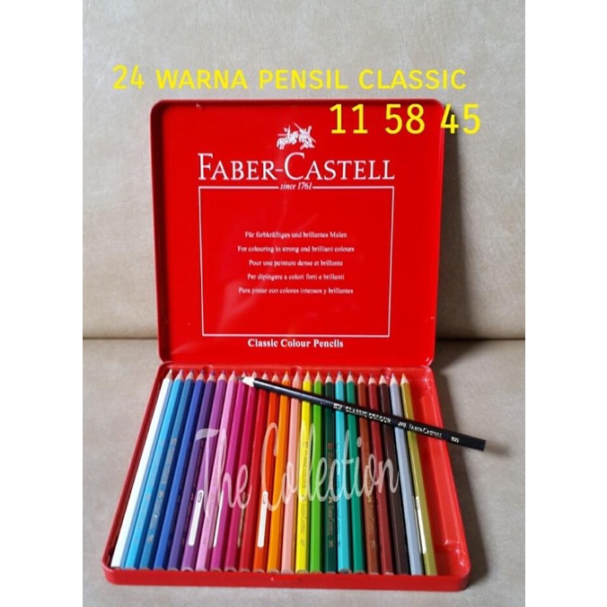 

Ready Stok Atk111Fc 24 Warna Kaleng Classic 115845 Faber Castel Pensil Dijamin Puas