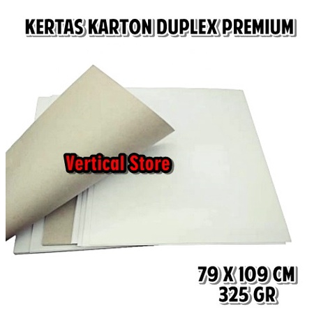 

Kertas Karton Duplex / Kertas Bahan Kotak Box Ukuran Plano 325 gr