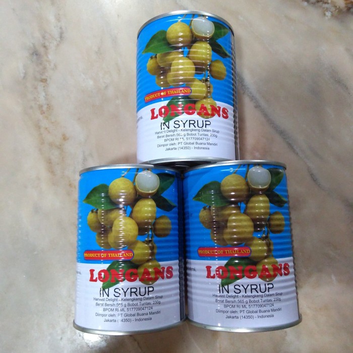 

Kalengbuah- Harvest Delight Longans 567Gr / Lengkeng Kaleng / Longan In Syrup -Buah-Kaleng.