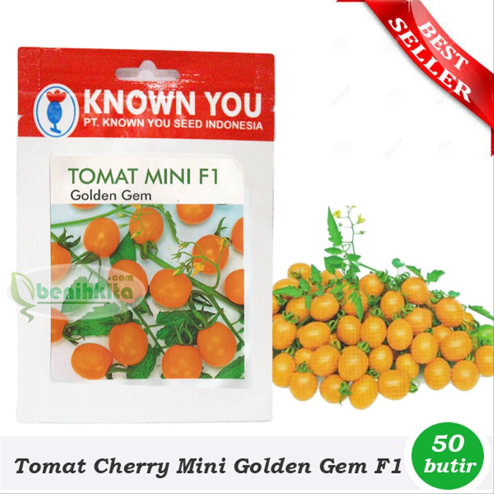 Benih/Bibit Tomat Cherry Mini Golden Gem (Known You Seed) Diskon