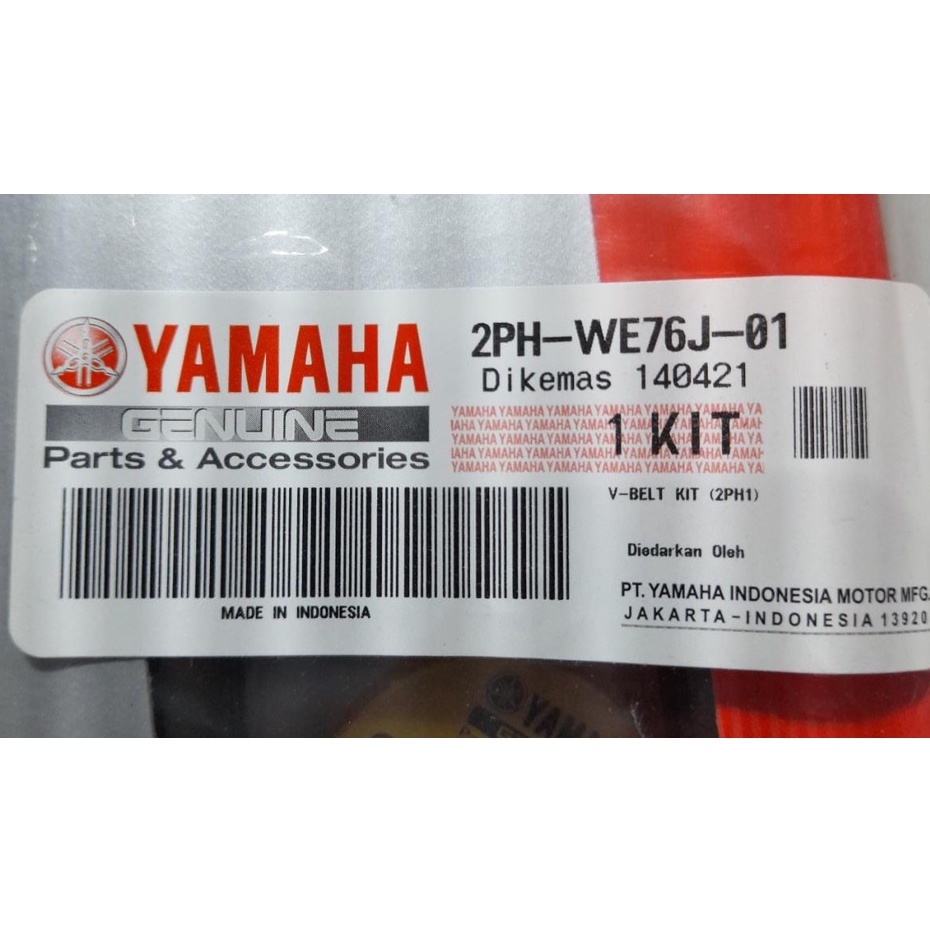 V Belt Set Van Belt Set Ban Penggerak Set Yamaha Mio M3 Soul GT 125 Xride 125 2PH WE76J 01