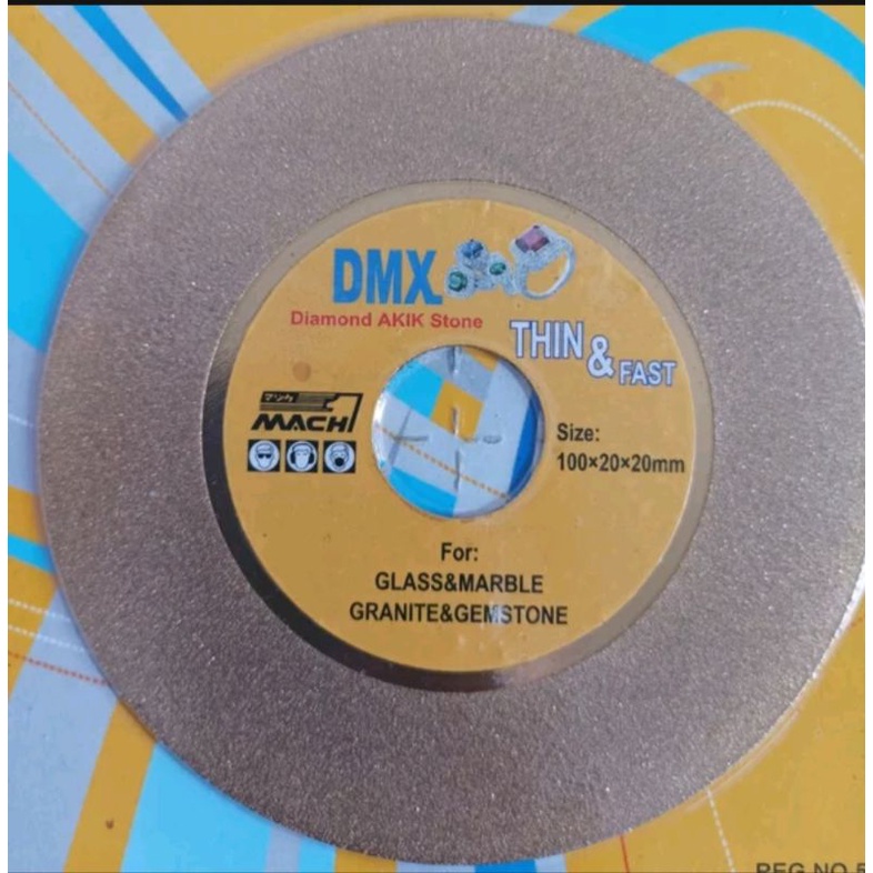 DMX DIAMOND CUTTING GLASS MARBLE 4Inch Mata Pisau Grinda Potong Kaca 4Inch DMX Pisau Grinda Potong dan Poles Kaca Marmer Granit Batu 100mm