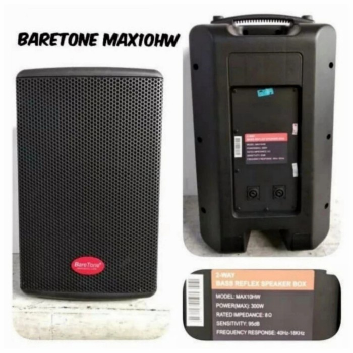 Speaker pasif karaoke 10 inch baretone max 10hw max10hw