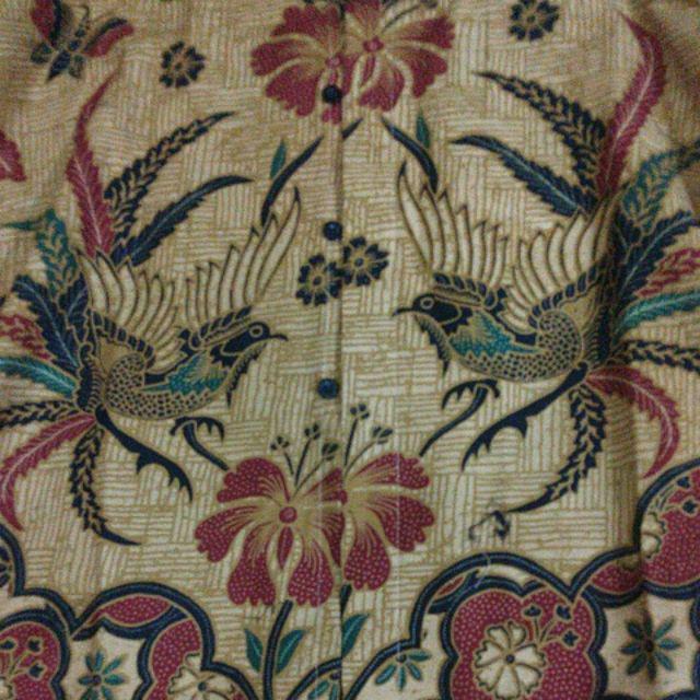 Puspo Gagah Cabut Sogan Pendek Kemeja Batik Pria Katun Cabut Primisima Full Furing