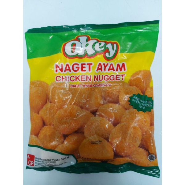 

Okey Chicken Naget. Nuget Ayam 500gram