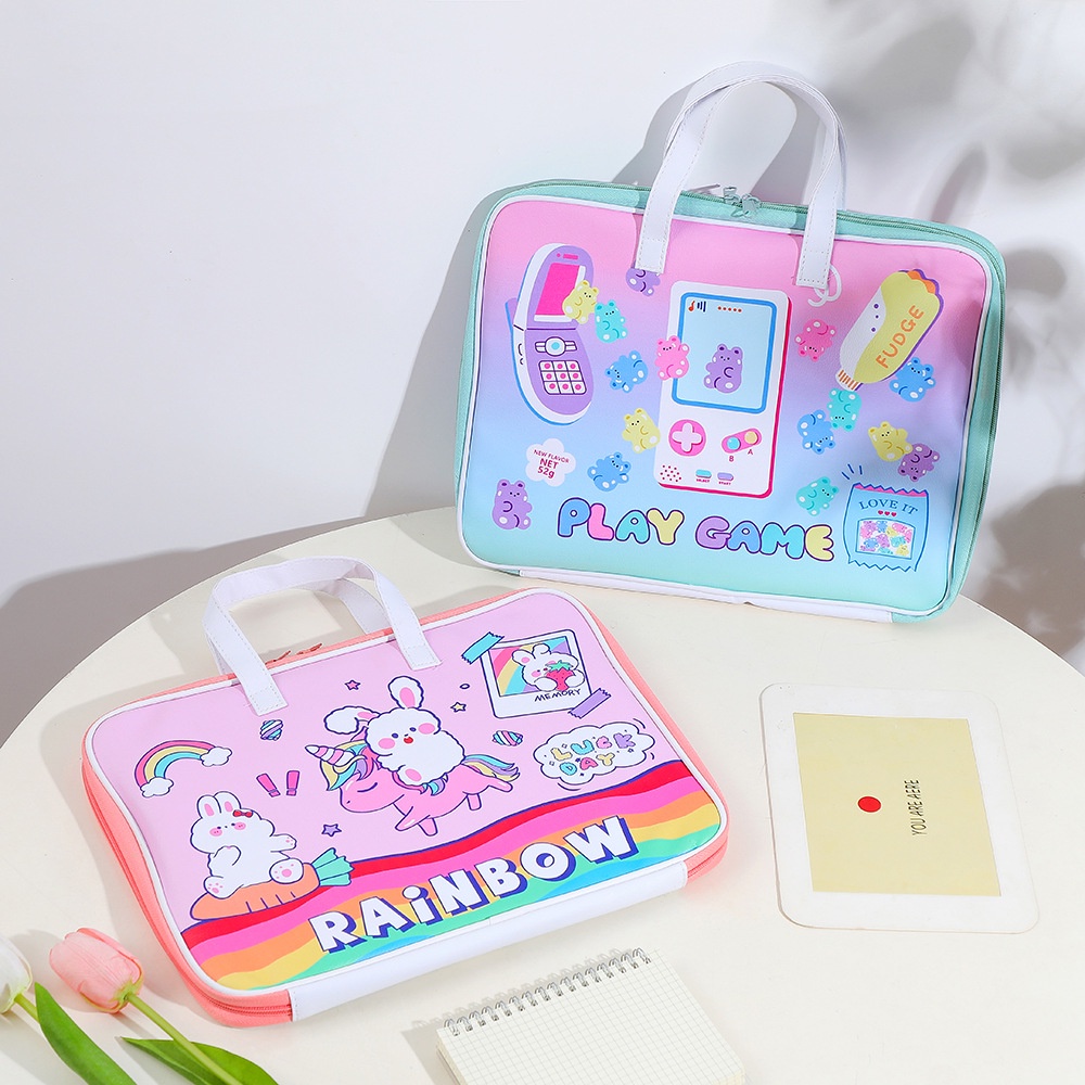 Tas macbook ipad laptop sleeve computer mac Case sarung CS02 CS07 Bear Unicorn