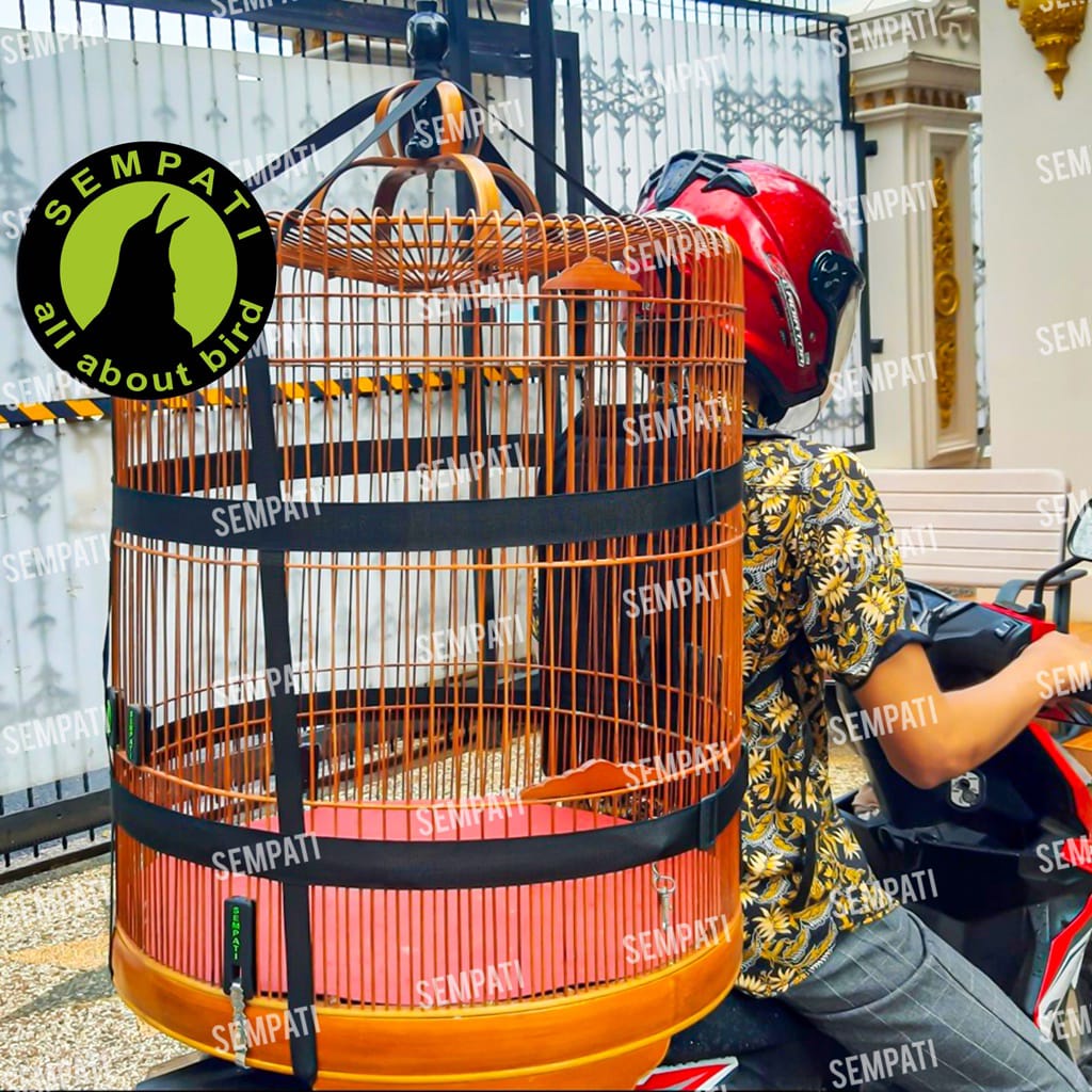 TAS GENDONGAN SANGKAR SEMPATI JARING TAS RANSEL GENDONG BAWA KANDANG BURUNG MURAI KOTAK LOVEBIRD