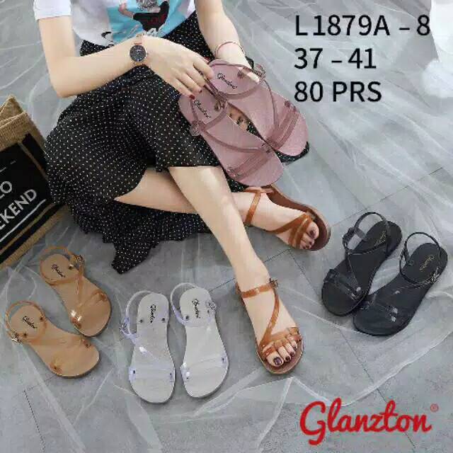 SANDAL TALI TRANSPARAN / GLANZTON L1879A-8