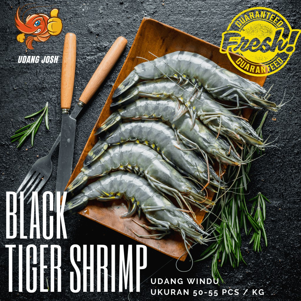 

Udang Windu Segar 50-55 Pancet Fresh Seafood Pacet 500 GR Tiger Prawn Tiger Shrimp