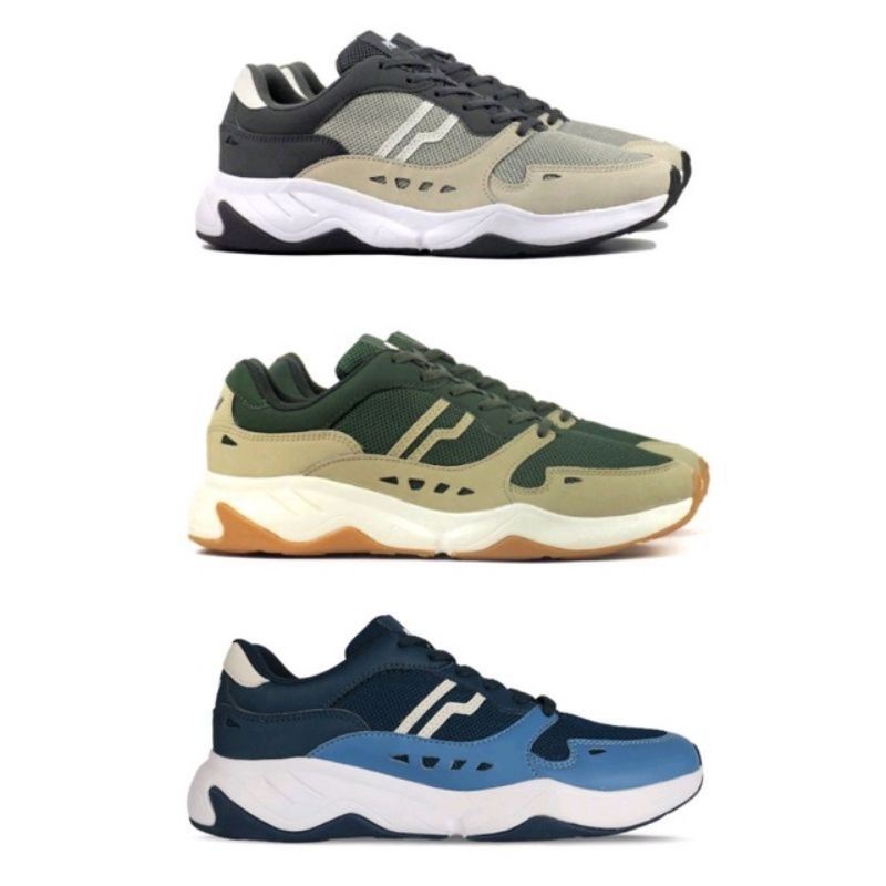 SEPATU SNEAKERS PIERO ERGO STREET GREY 100% ORIGINAL