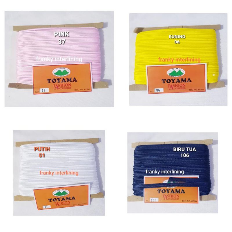 BISBAN ISI BUNGKUS BESAR ISI 60 METER PER PACK BAHAN SATIN