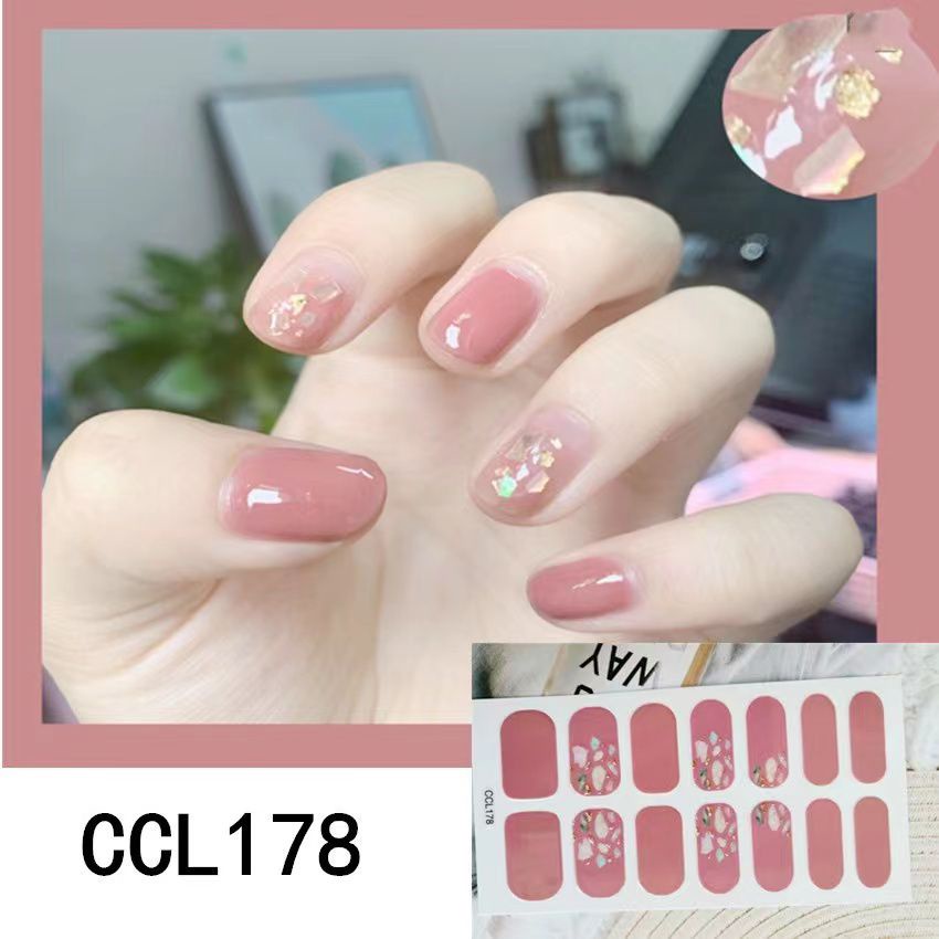 CCL STIKER KUKU GAYA JEPANG 14PCS  STAR MOON NAIL STICKER SHELL PREMIUM QUALITY