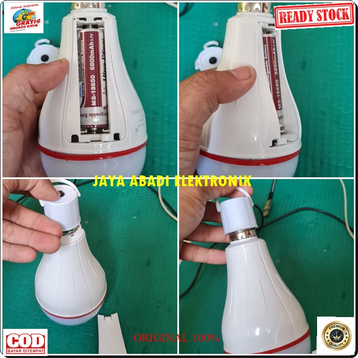 G546 ROLINSON LAMPU DARURAT 15 WATT BATERAI 18650 LAMPU EMERGENSI CAHAYA PUTIH SANGAT TERANG AC DC PENERANG DIDALAM ATAUPUN DILUAR RUANGAN AWET DAN TAHAN LAMA BISA MENGGUNAKAN LISTRIK DAN TANPA LISTRIK PRAKTIS HARGA TERJANGKAU