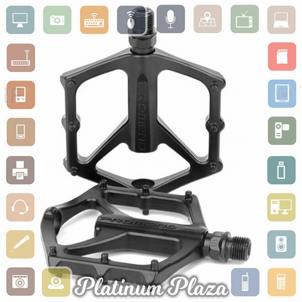 PROMEND Pedal Sepeda Bike Aluminium Anti-Slip - BP330 - Black`3A8S8N-