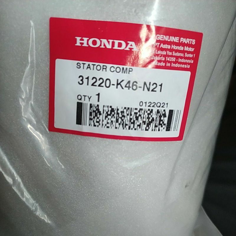 31220 k46 N21, 31220k46N21 Stator Comp Spul Spull Vario 110 fi