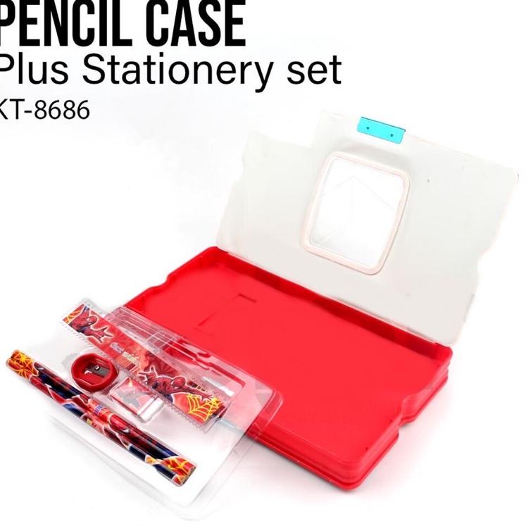 

▔ YFT Kotak Pensil Set Magnet Jumbo / Kotak Pensil Karakter Jumbo / Stationery Set / Study Set KT 8686 Promo▔