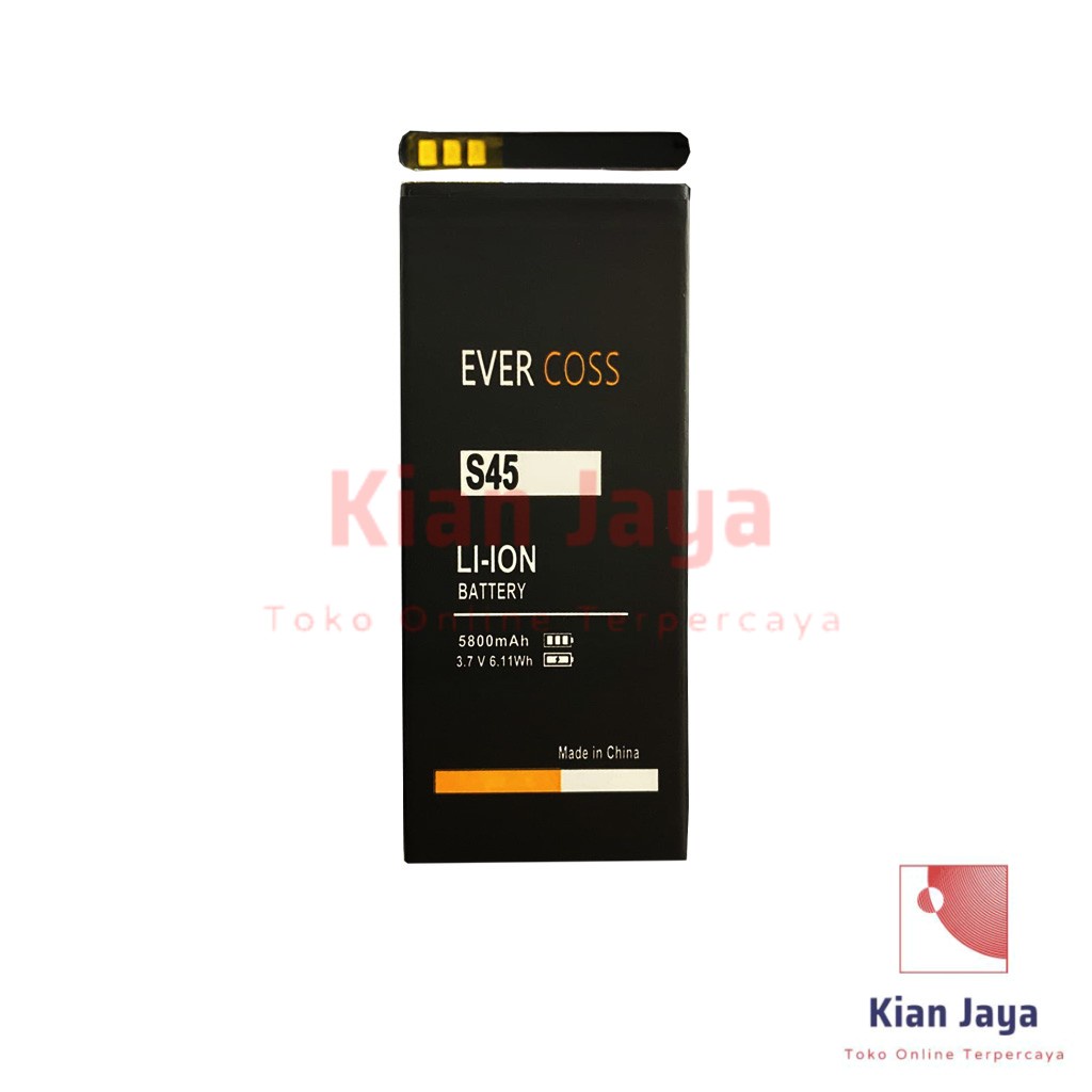 Baterai Evercoss S45 4G Face Unlock Original Double Power Batrai Batre Battery Hp Ori