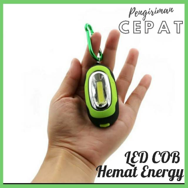 Gantungan kunci HP  tas + lampu senter LED Mini 25 lumens terang