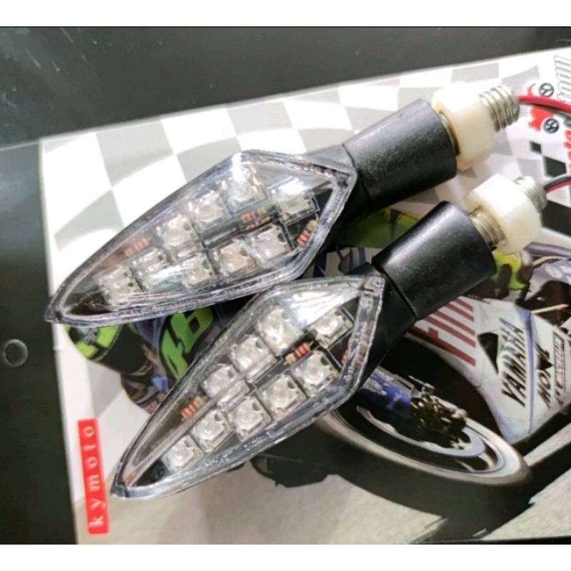 Lampu Sein led kymoto sen reting r15 cb 150 vixion cbr 150 r25 mt25 ninja 250 z250 AEROX ADV DLL