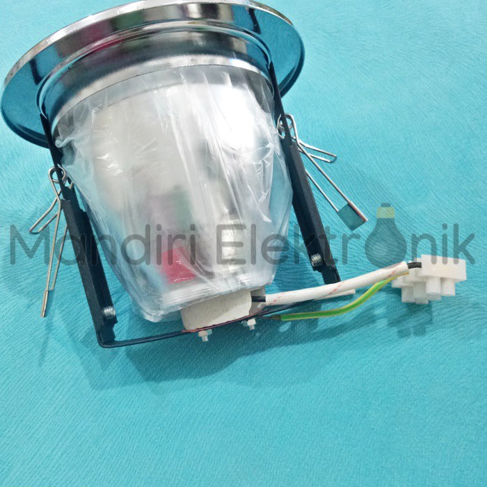 Fitting Lampu Downlight Bright G Downlight 3,5 inch Warna Chrome