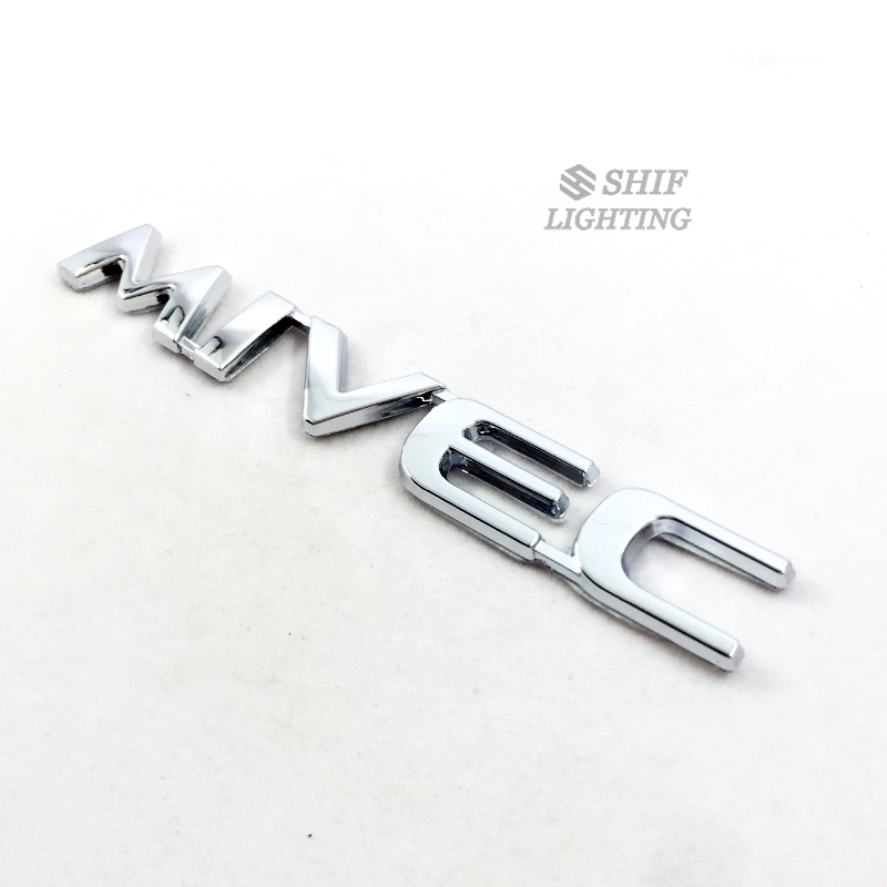 1x ABS Chrome MIVEC Logo Huruf Mobil Auto Side Rear Trunk Emblem Stiker Badge Decal Untuk MITSUBISHI