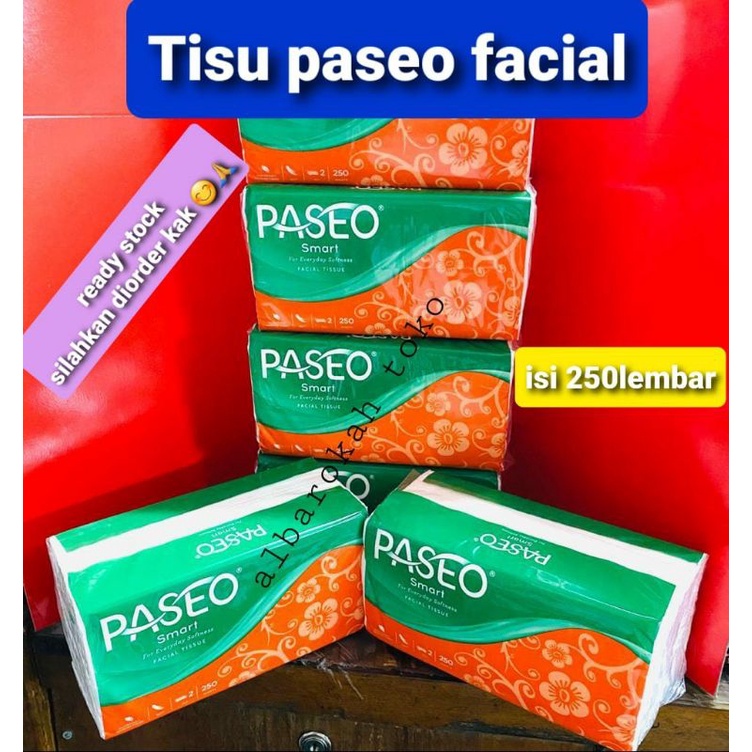 Tisu paseo facial smart 250 lembar / tisu wajah merek paseo 250 lembar / tissue paseo